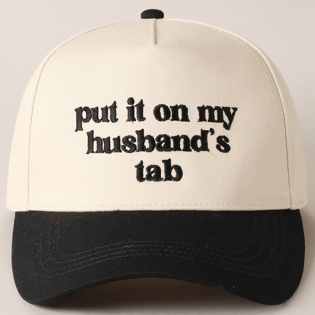 Husband's Tab Embroidered Trucker