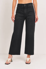 Load image into Gallery viewer, Wide Leg Utility -Ankle Jeans
