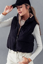 Load image into Gallery viewer, Reversible Cropped Puff Vest
