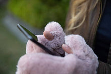 Load image into Gallery viewer, Rose Faux Fur Mitten
