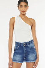 Load image into Gallery viewer, Double Waist High Rise Denim Shorts
