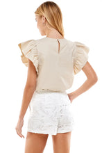 Load image into Gallery viewer, Ruffle Sleeve Casual Top
