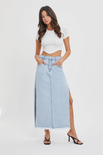 Load image into Gallery viewer, Yoke Midi Denim Skirt
