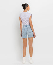 Load image into Gallery viewer, High Rise Midi Denim Shorts
