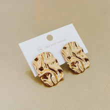 Load image into Gallery viewer, Crinkle Gold Earrings
