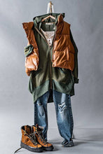 Load image into Gallery viewer, Cropped Puffer Vest - Dark Camel
