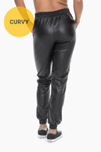 Load image into Gallery viewer, Luxe Leather Joggers -Curvy
