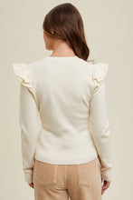 Load image into Gallery viewer, Nova Ruffle Sleeve Sweater
