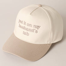 Load image into Gallery viewer, Husband&#39;s Tab Embroidered Trucker
