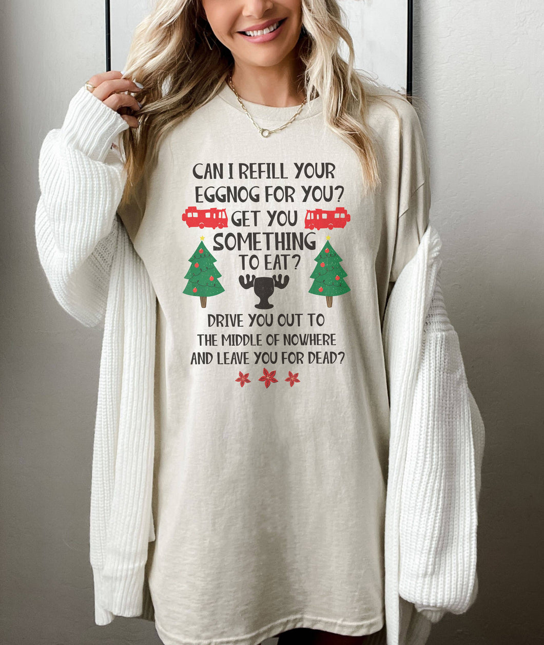 Retro Refill Your Eggnog Tee