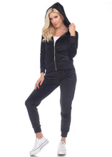 Load image into Gallery viewer, Plush Velvet Jogger + Hoodie Set
