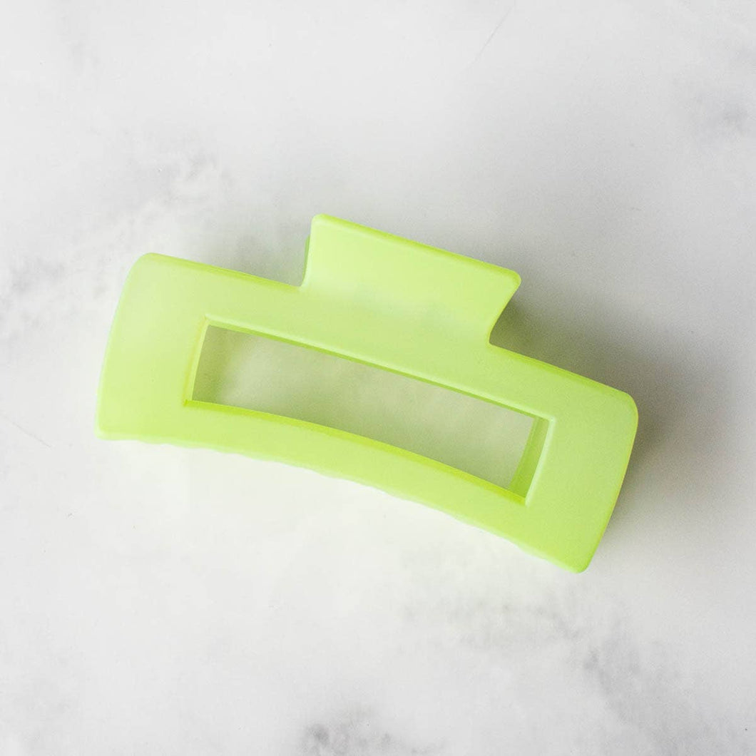 4 Inch Ice Matte Long Square Hair Clip