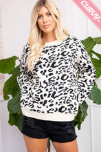 Load image into Gallery viewer, Leopard Print Sweater -Curvy
