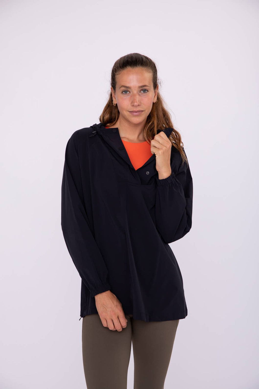 Stylish Snap Front Essential Windbreaker