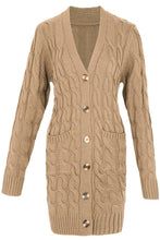 Load image into Gallery viewer, Cable Knit Cardi -2 Colors
