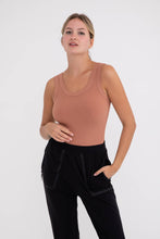 Load image into Gallery viewer, Neutral Ribbed Tank Bodysuit
