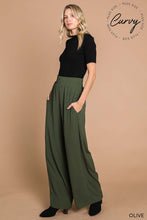 Load image into Gallery viewer, Olive Flow Pants -Curvy
