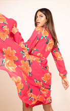 Load image into Gallery viewer, Dancing Leopard Jagger Dress - Red Base Tulip
