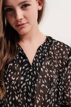 Load image into Gallery viewer, Dottie Printed Sheer Blouse
