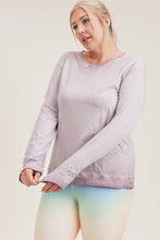 Load image into Gallery viewer, Dusty Pink Washed Essential Pullover -Curvy
