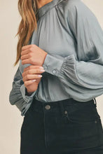 Load image into Gallery viewer, Enchanted Satin Blouse -2 Colors

