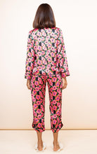 Load image into Gallery viewer, Dancing Leopard ENYA PJ Set in Hibiscus Pink on Black
