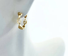 Load image into Gallery viewer, Patterned Huggie Mini Hoops
