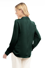Load image into Gallery viewer, Hunter Satin Button Down Blouse
