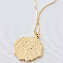 Load image into Gallery viewer, KW Designer Large Vintage Coin on 18&quot; Box Chain
