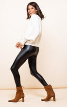 Load image into Gallery viewer, Dancing Leopard Panther Leggings in Matte Black
