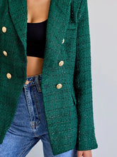 Load image into Gallery viewer, Tweed Bottle Green Blazer
