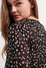 Load image into Gallery viewer, Dottie Printed Sheer Blouse
