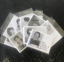 Load image into Gallery viewer, Mugshot Vintage Portrait Stickers
