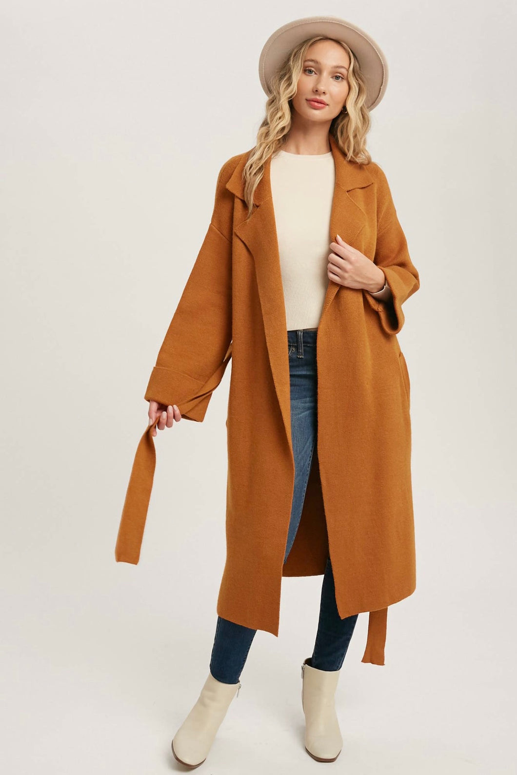 Sweater Trench Coat